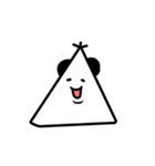 パンダさんかく ▲▲▲（個別スタンプ：1）