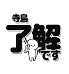 寺島さんデカ文字シンプル（個別スタンプ：3）