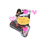 cute girl girl g（個別スタンプ：1）