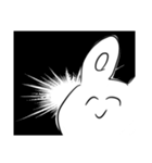 不気味な笑みを浮かべたうさぎ（個別スタンプ：18）