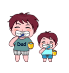 Dad and Mon (English version)（個別スタンプ：2）