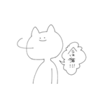 ねこ(自称)（個別スタンプ：40）