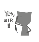 Lonely gray cat（個別スタンプ：23）