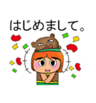 Raka Maku.11love bear.（個別スタンプ：27）