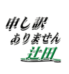 サイン風名字シリーズ【辻田さん】デカ文字（個別スタンプ：13）