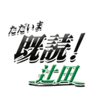 サイン風名字シリーズ【辻田さん】デカ文字（個別スタンプ：28）