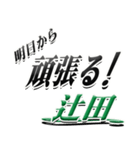 サイン風名字シリーズ【辻田さん】デカ文字（個別スタンプ：29）