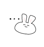 さとりうさぎ。（個別スタンプ：3）