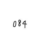 便利な数字スタンプ（個別スタンプ：2）