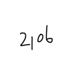 便利な数字スタンプ（個別スタンプ：16）