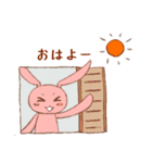 お調子者ピンクウサギ（個別スタンプ：8）