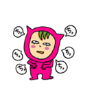 ピンクタイツ女子（個別スタンプ：7）