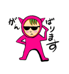 ピンクタイツ女子（個別スタンプ：35）