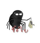 bugging spider and web（個別スタンプ：13）