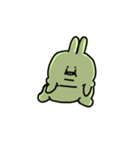 Greenish bunny（個別スタンプ：1）