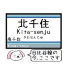 日比谷線 いまこの駅だよ！タレミー（個別スタンプ：21）