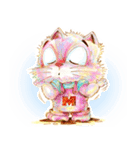 Maw cat pink color（個別スタンプ：3）