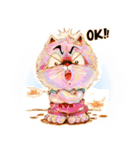 Maw cat pink color（個別スタンプ：8）