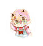 Maw cat pink color（個別スタンプ：12）