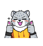 Snow Leopard With His Friends（個別スタンプ：3）
