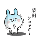 【柴田】専用名前ウサギ（個別スタンプ：8）