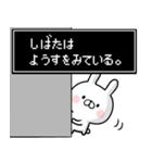 【柴田】専用名前ウサギ（個別スタンプ：10）