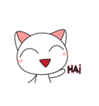 Qucing: Daily White Cat（個別スタンプ：1）