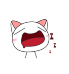 Qucing: Daily White Cat（個別スタンプ：6）