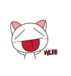 Qucing: Daily White Cat（個別スタンプ：13）