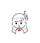 どこかの女の子の日常（個別スタンプ：4）