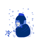 Blue girl~（個別スタンプ：9）