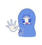 Blue girl~（個別スタンプ：12）