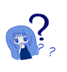 Blue girl~（個別スタンプ：20）