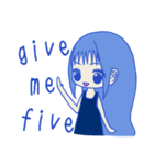 Blue girl~（個別スタンプ：40）