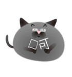 gray cat named gomadango Chinese ver.（個別スタンプ：4）