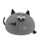 gray cat named gomadango Chinese ver.（個別スタンプ：5）