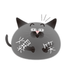 gray cat named gomadango Chinese ver.（個別スタンプ：8）