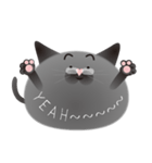 gray cat named gomadango Chinese ver.（個別スタンプ：9）