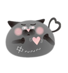 gray cat named gomadango Chinese ver.（個別スタンプ：28）