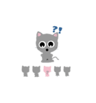 Grey meow（個別スタンプ：3）