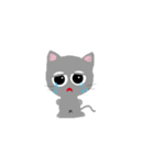 Grey meow（個別スタンプ：4）