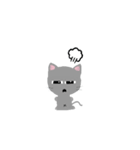 Grey meow（個別スタンプ：6）