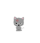 Grey meow（個別スタンプ：12）