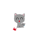 Grey meow（個別スタンプ：21）