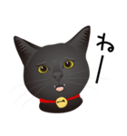 黒猫ルカ（個別スタンプ：3）