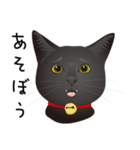 黒猫ルカ（個別スタンプ：4）