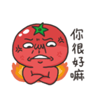 Tomato is murmuring - bad best friend（個別スタンプ：35）