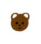 Brown bear cute（個別スタンプ：1）