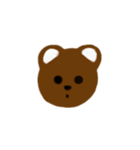 Brown bear cute（個別スタンプ：2）