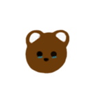 Brown bear cute（個別スタンプ：3）